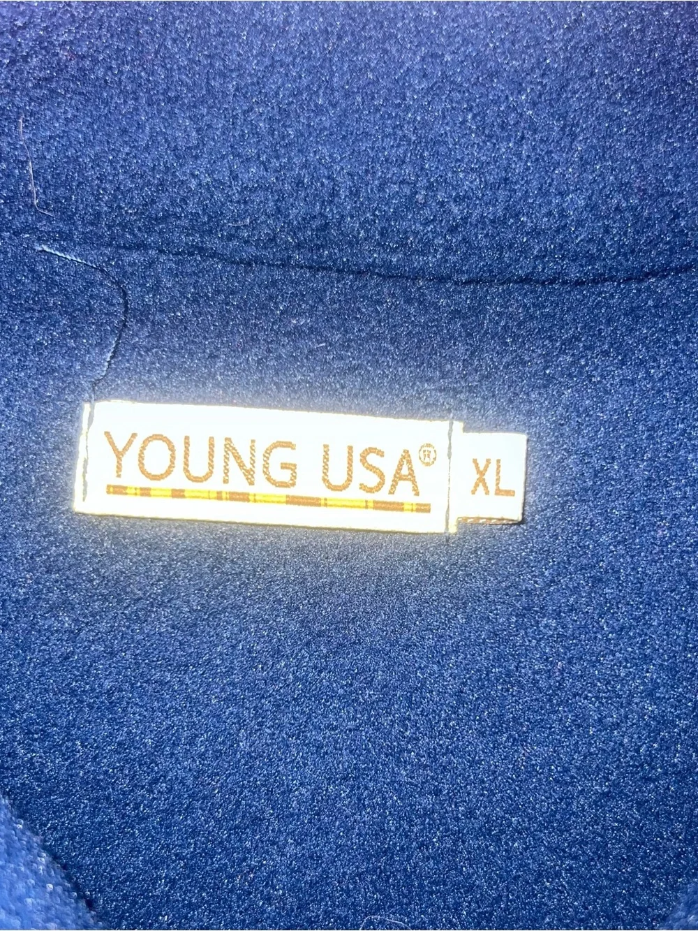 Young USA Navy Full-Zip Fleece Jacket